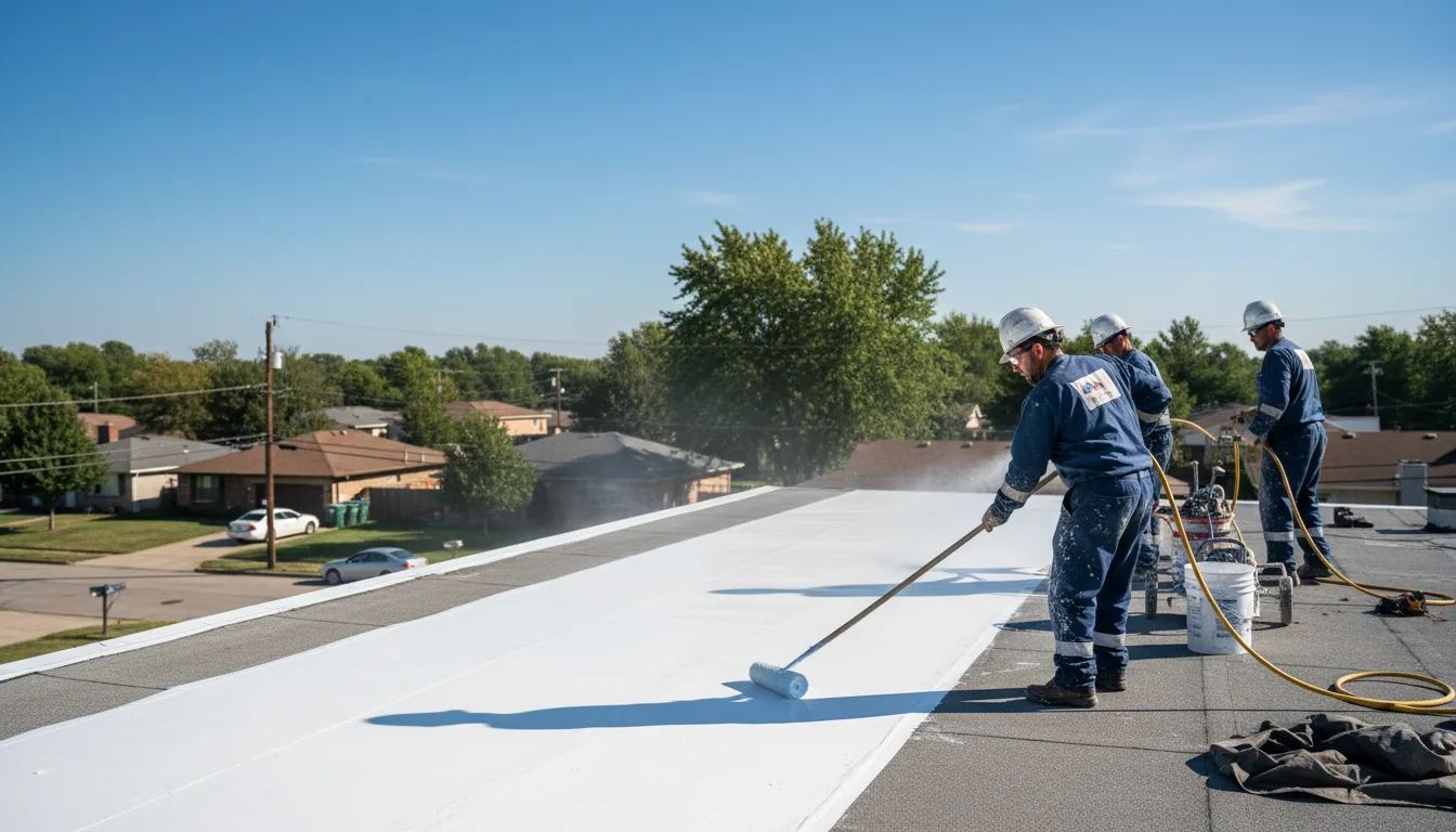 Commercial roof coating in Spring City, PA near me